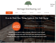 Tablet Screenshot of heritagedistributing.com